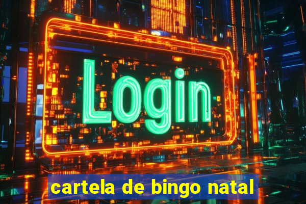 cartela de bingo natal